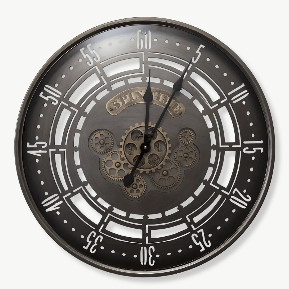 SPIN - Horloge murale industrielle vintage