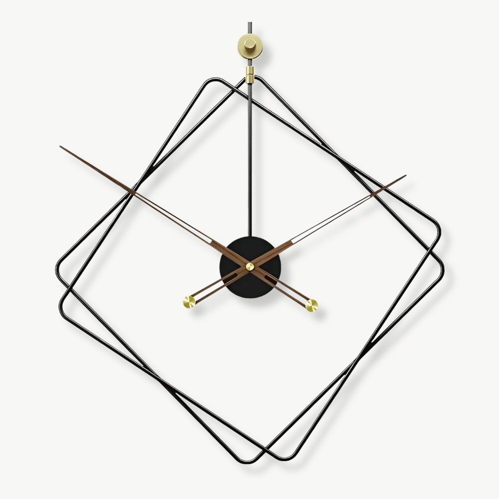 DIAMO - Grande horloge murale losange
