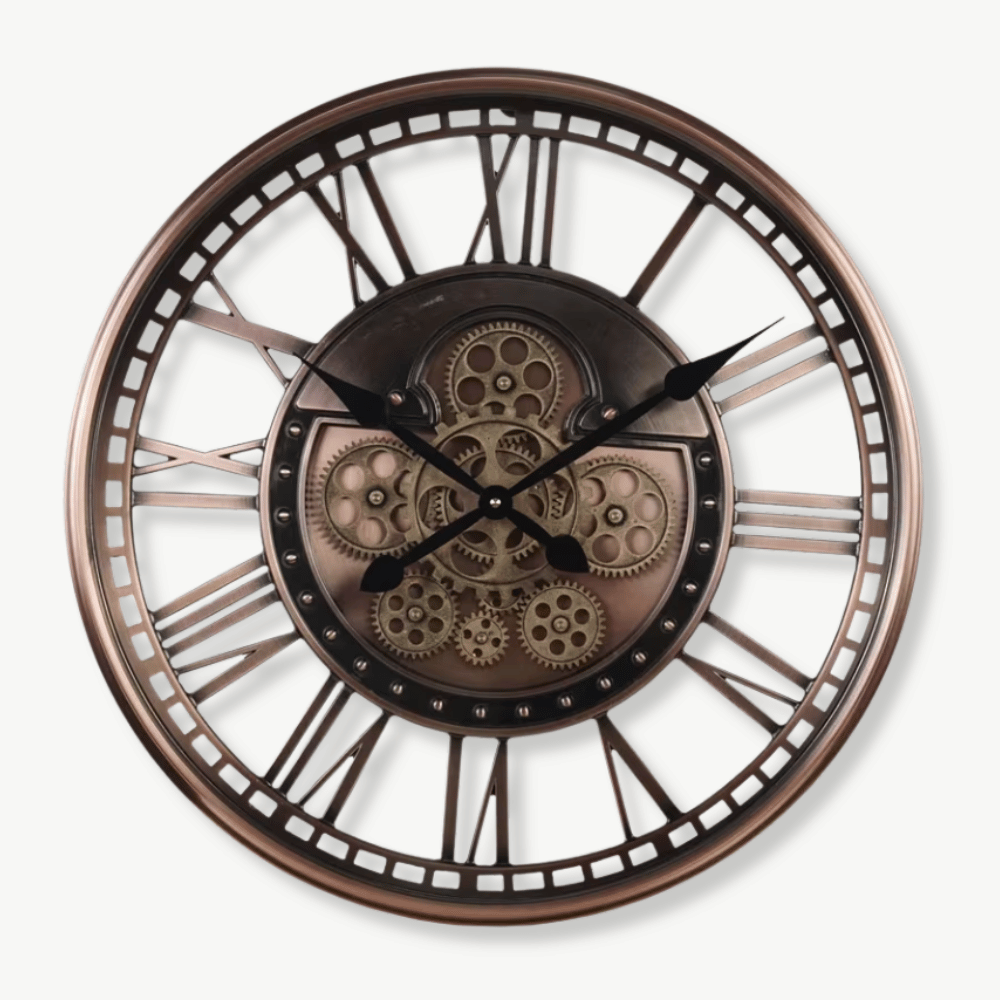 MEKA - Grande horloge murale industrielle