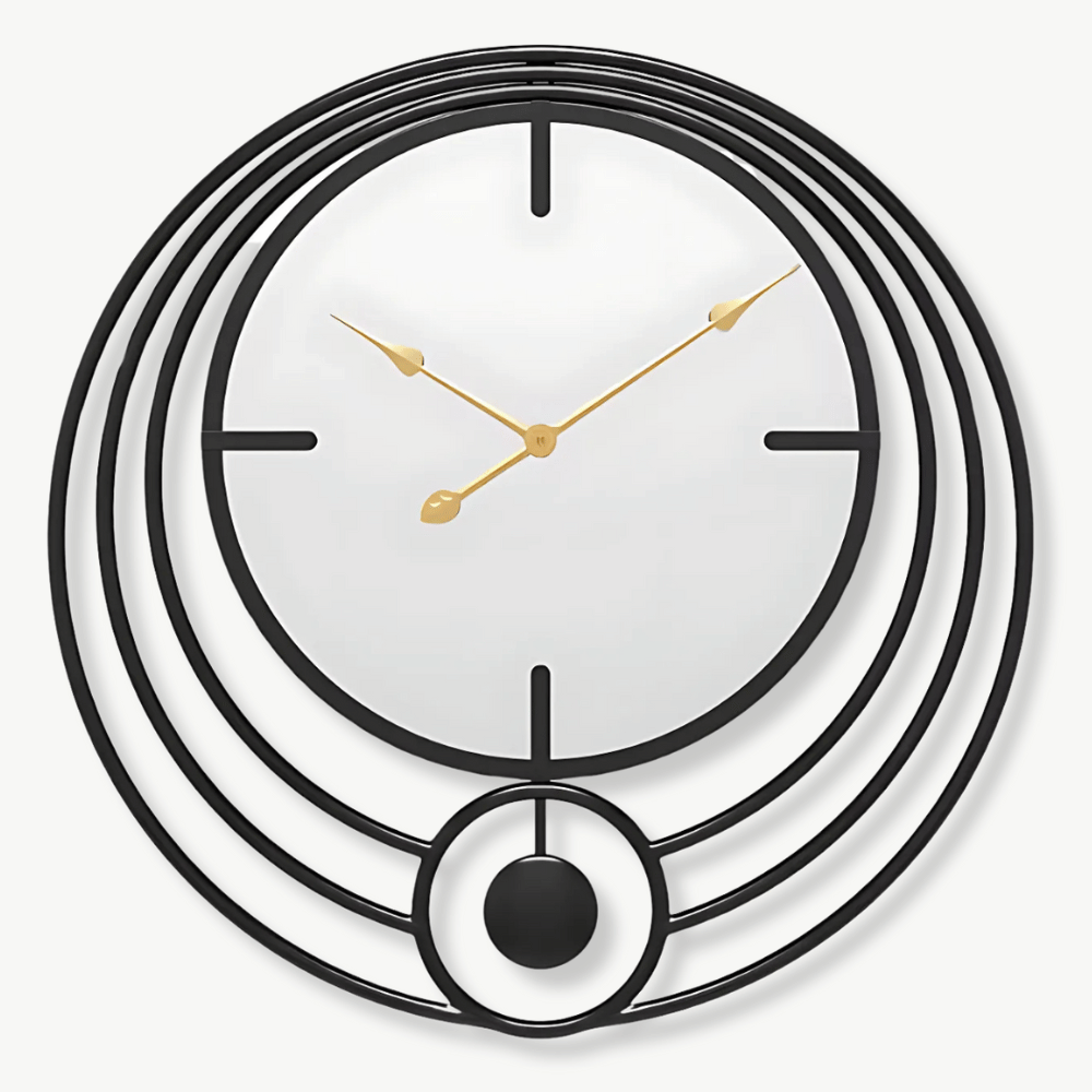 MIRO - Horloge murale miroir design