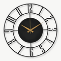 Horloge Murale Moderne en Bois Noir