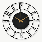 NOCTIS - Horloge murale bois noir
