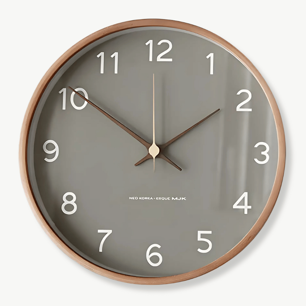 SKADI - Horloge murale nordique bois massif