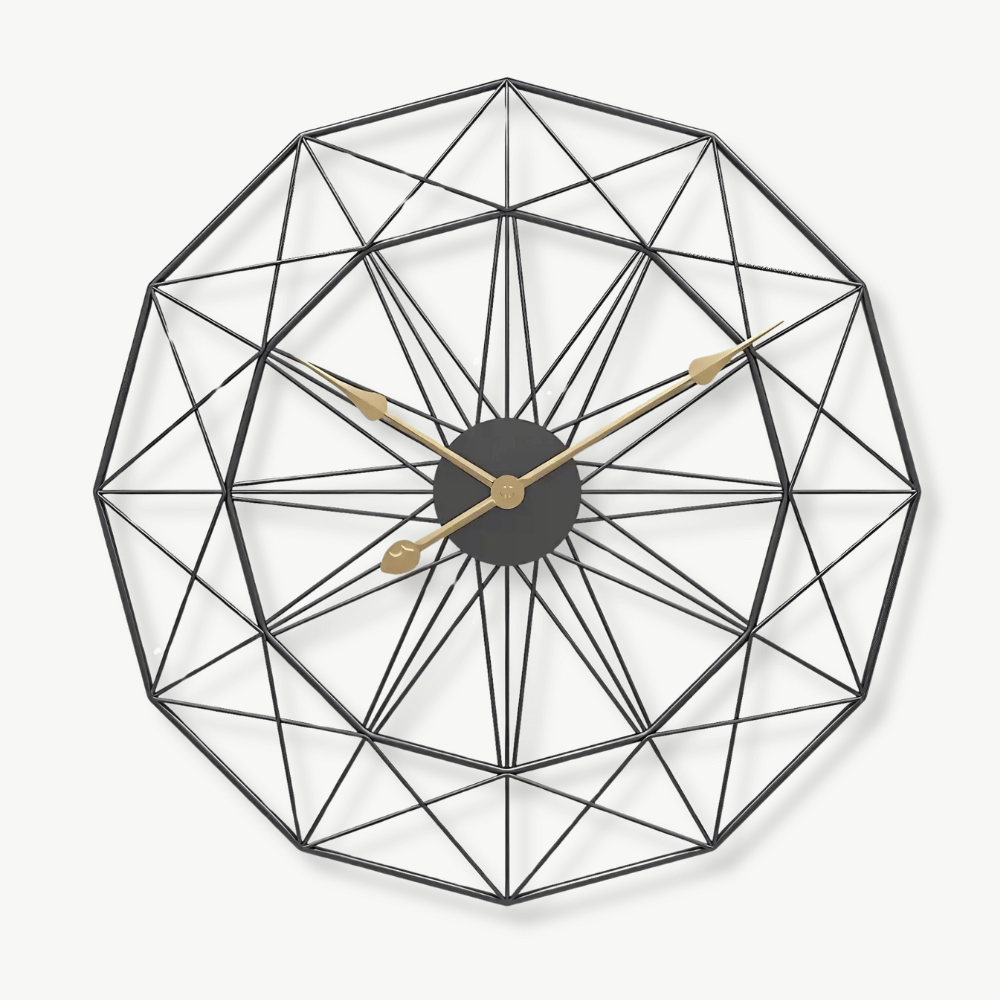 NORDIK - Horloge murale métal nordique 50 cm