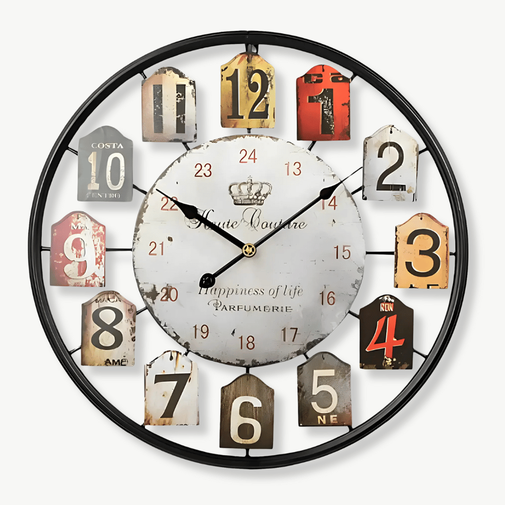 GRASSE - Horloge murale parfumerie vintage