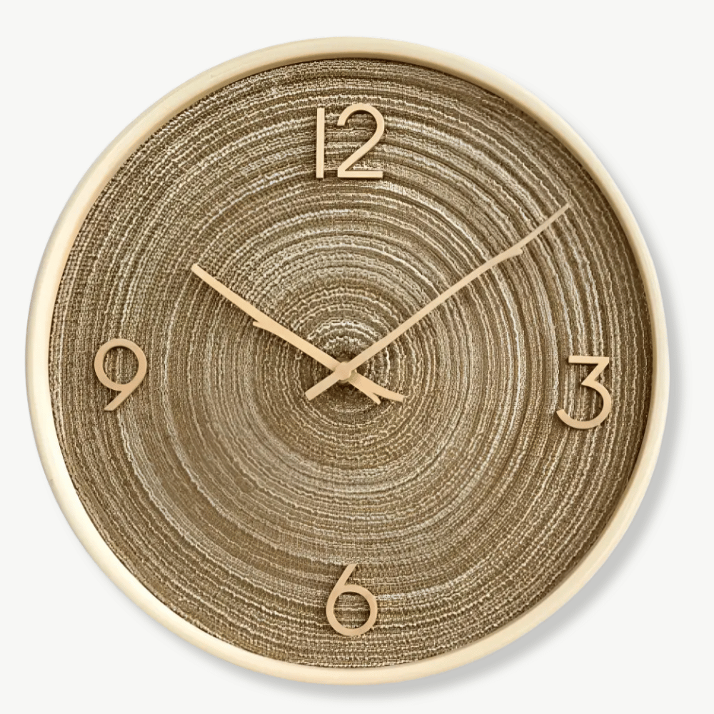 DUNA - Horloge murale sable dore