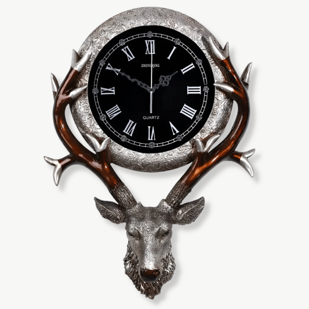 CERVA - Horloge murale tete de cerf
