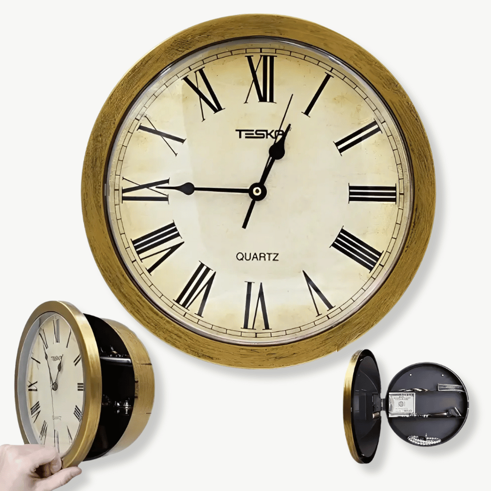 CACHE - Horloge murale vintage