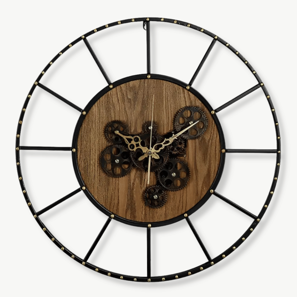 GEARIS - Grande horloge murale design à engrenage