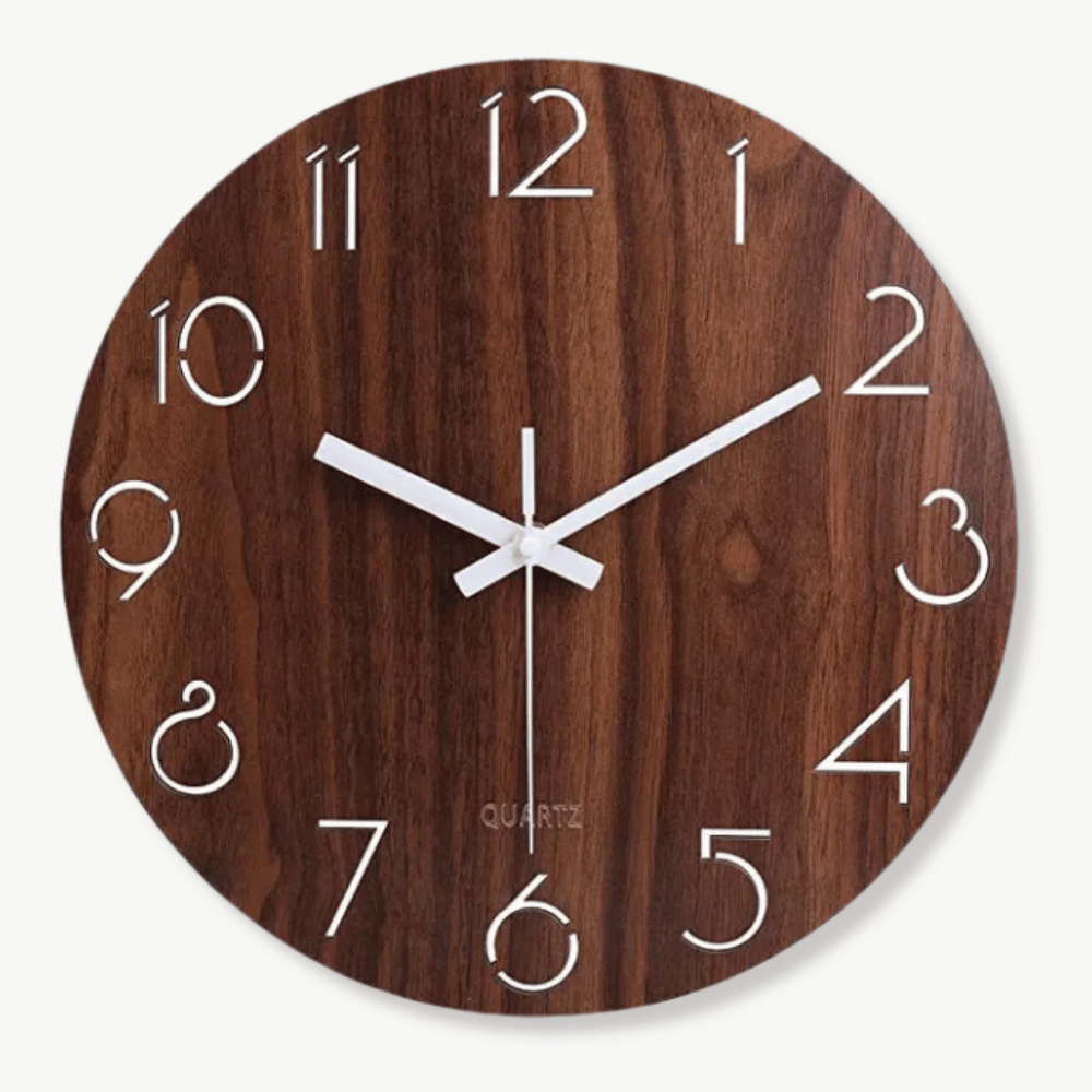 ELAN - Horloge murale bois classique 30 cm