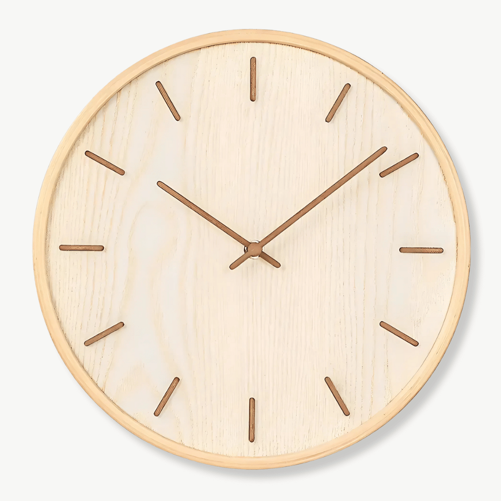 NATURA - Horloge murale bois naturel 30 cm