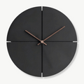 Horloge Murale en Bois Nordique noir