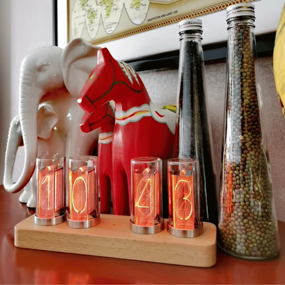 Horloge Nixie Moderne à Tubes