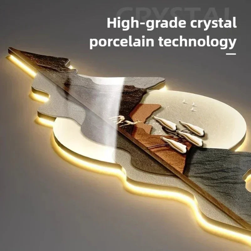 Horloge Murale Design Moderne avec Éclairage LED | Élégante Décoration pour Salon