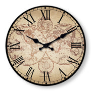 COMPASS - Horloge murale bois boussole
