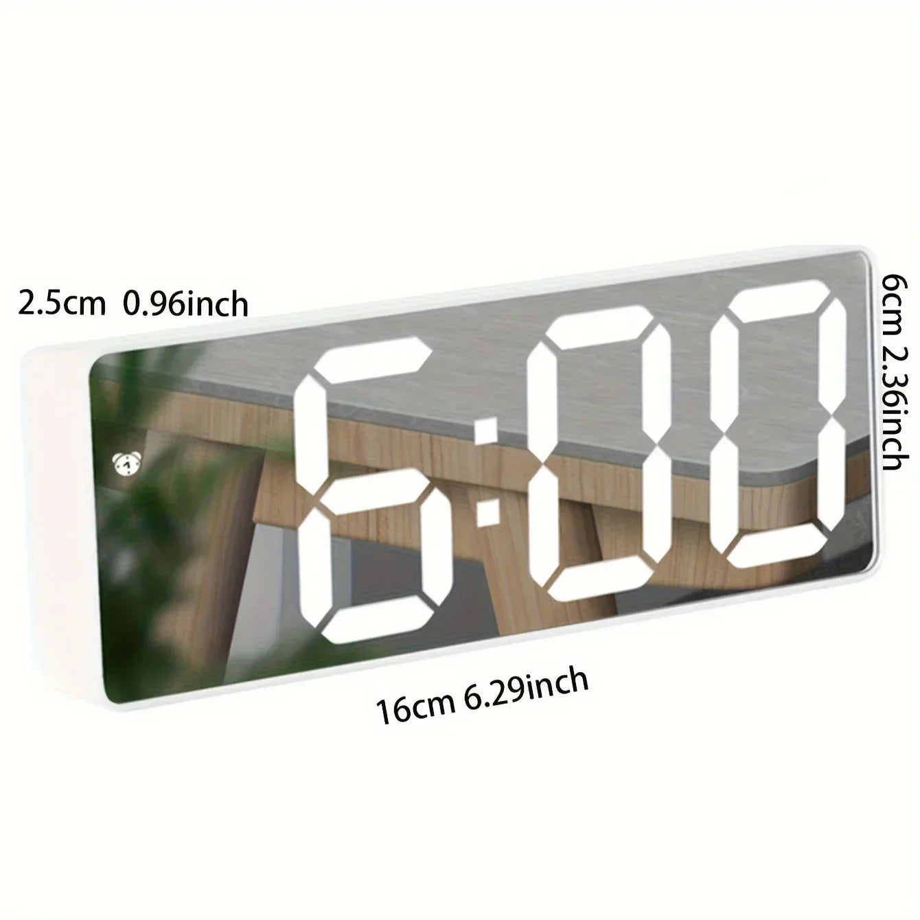 Horloge Murale Numérique LED avec Affichage de Température | Design Élégant pour Bureau et Dortoir