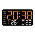 Horloge Murale Numérique avec Affichage Complet et Télécommande | Double Alarme pour Confort Quotidien