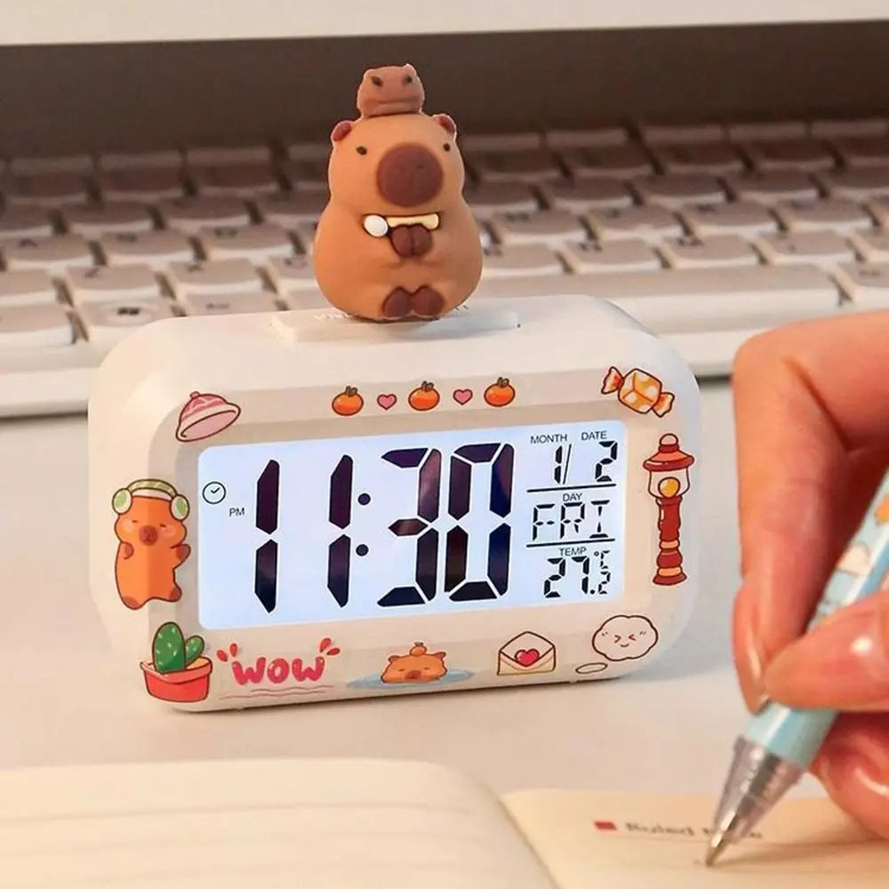Horloge Numérique Murale LED avec Détecteur de Température | Design Pratique pour Confort et Décoration