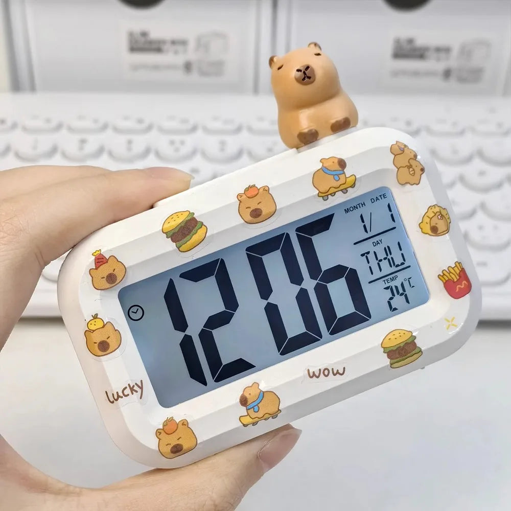 Horloge Numérique Murale LED avec Détecteur de Température | Design Pratique pour Confort et Décoration