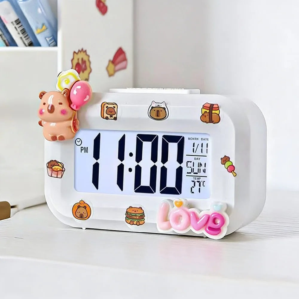 Horloge Numérique Murale LED avec Détecteur de Température | Design Pratique pour Confort et Décoration