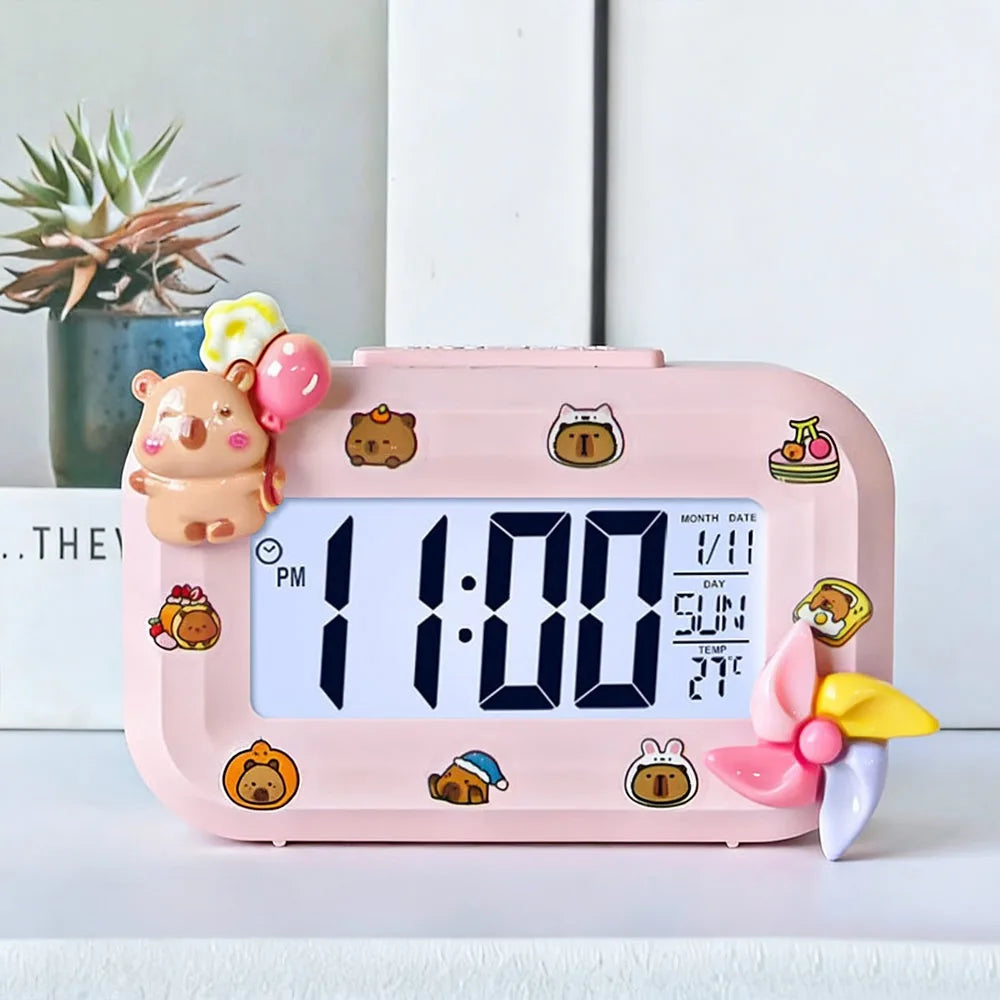 Horloge Numérique Murale LED avec Détecteur de Température | Design Pratique pour Confort et Décoration