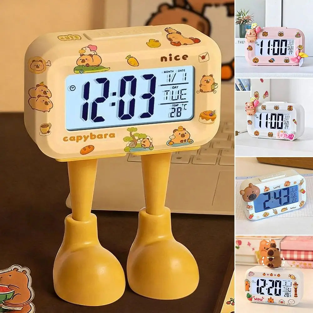 Horloge Numérique Murale LED avec Détecteur de Température | Design Pratique pour Confort et Décoration