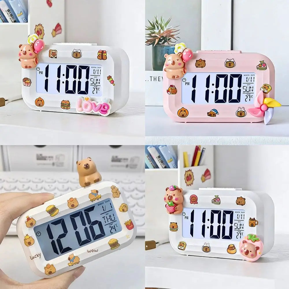 Horloge Numérique Murale LED avec Détecteur de Température | Design Pratique pour Confort et Décoration
