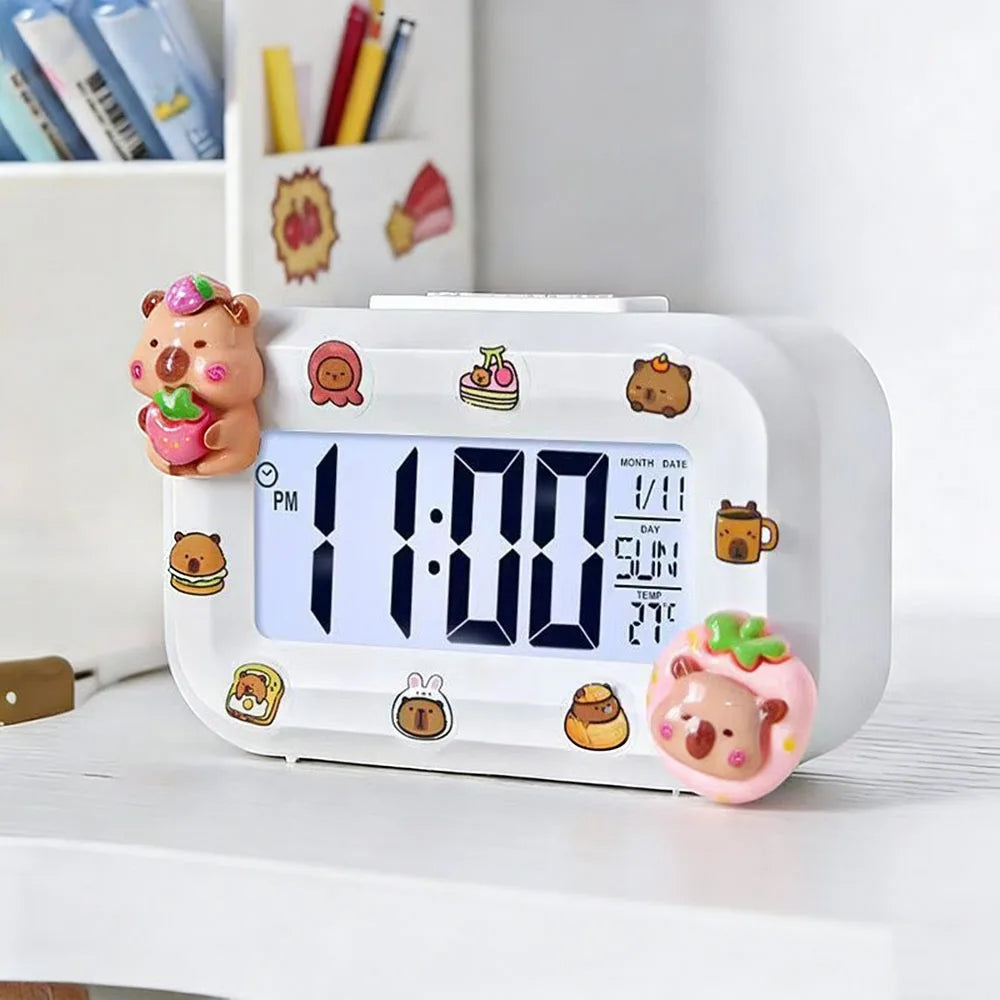 Horloge Numérique Murale LED avec Détecteur de Température | Design Pratique pour Confort et Décoration