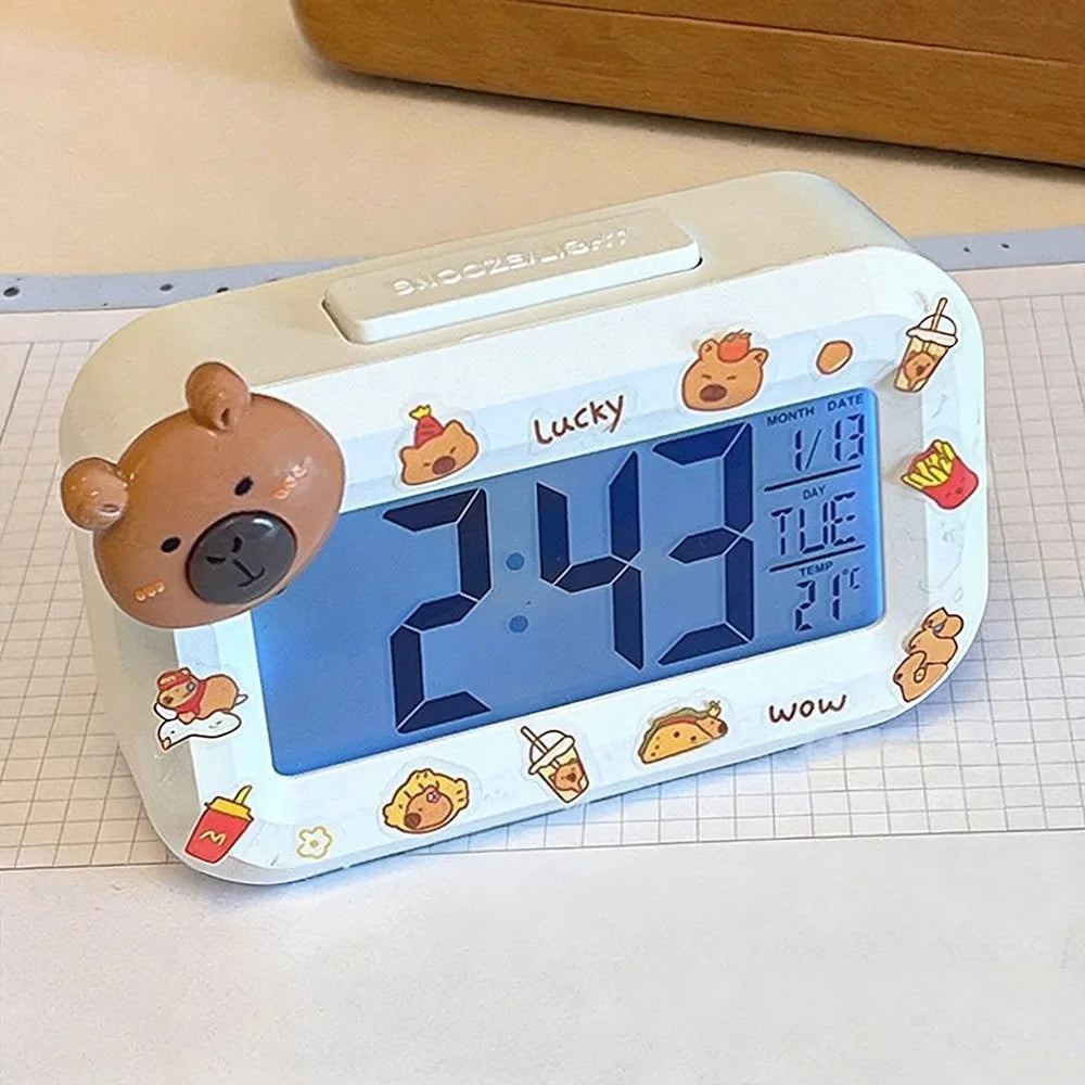 Horloge Numérique Murale LED avec Détecteur de Température | Design Pratique pour Confort et Décoration