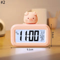 Horloge Numérique Murale LED avec Veilleuse Douce | Design Mignon en Forme de Cochon pour Ambiance Chaleureuse