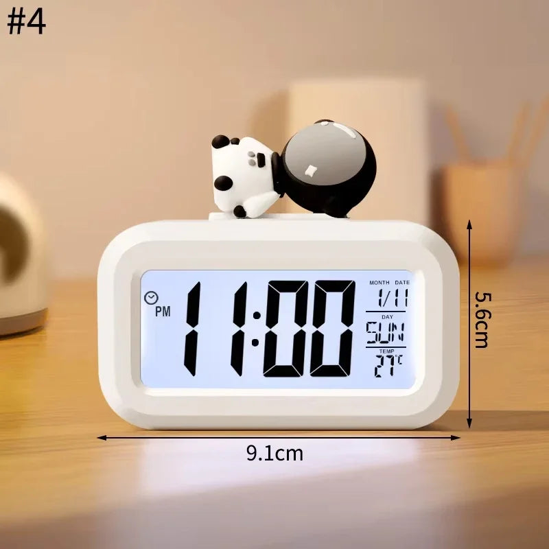 Horloge Numérique Murale LED avec Veilleuse Douce | Design Mignon en Forme de Cochon pour Ambiance Chaleureuse