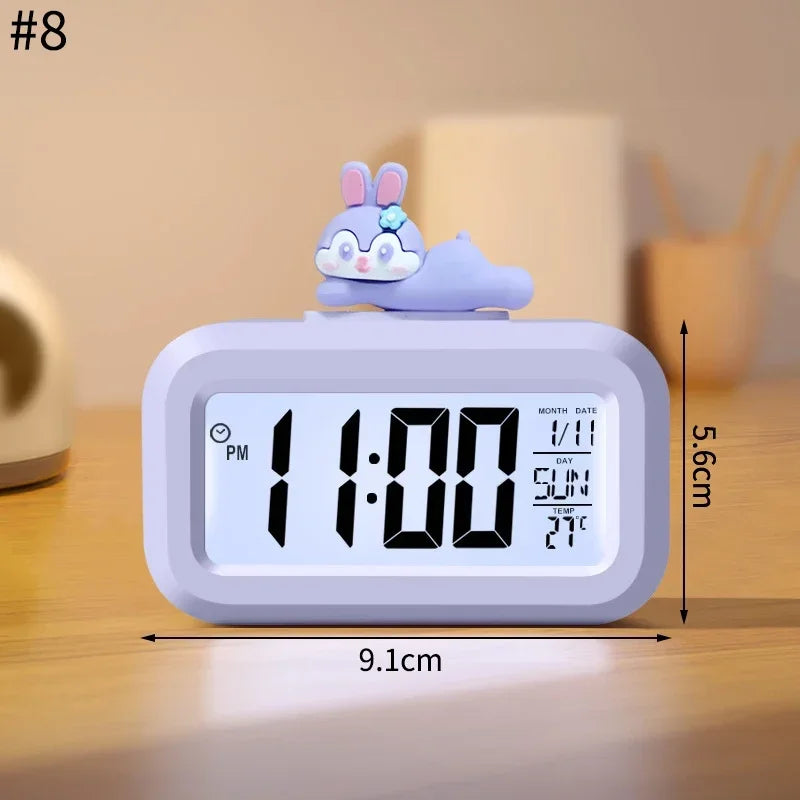 Horloge Numérique Murale LED avec Veilleuse Douce | Design Mignon en Forme de Cochon pour Ambiance Chaleureuse