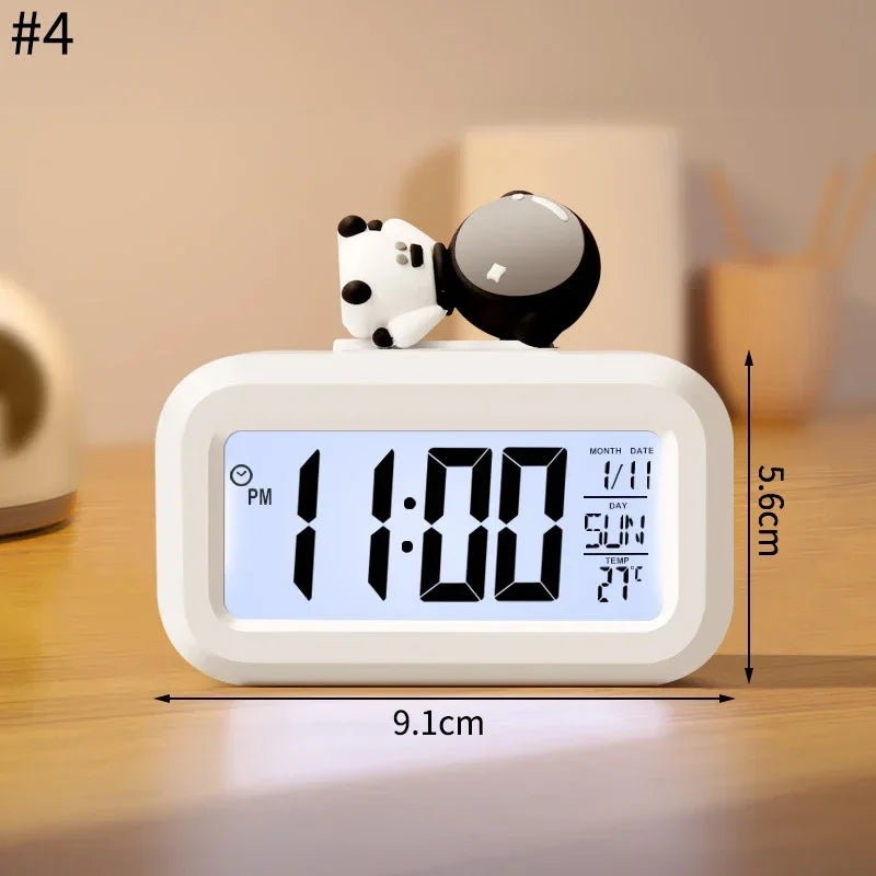 Horloge Numérique Murale LED avec Veilleuse Douce | Design Mignon en Forme de Cochon pour Ambiance Chaleureuse