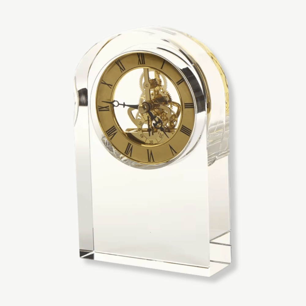 CRISTAL - Horloge de bureau transparente