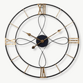Horloge en Fer Forgé Noir et Or