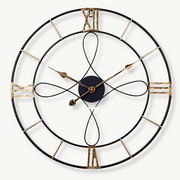 ONYX - Horloge murale noir et or