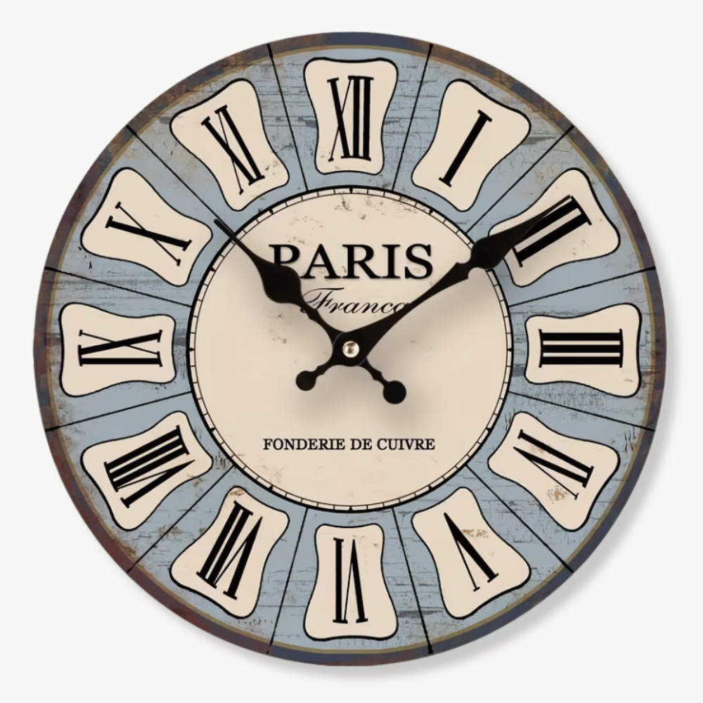 MONTMARTRE - Horloge murale café vintage 30 cm