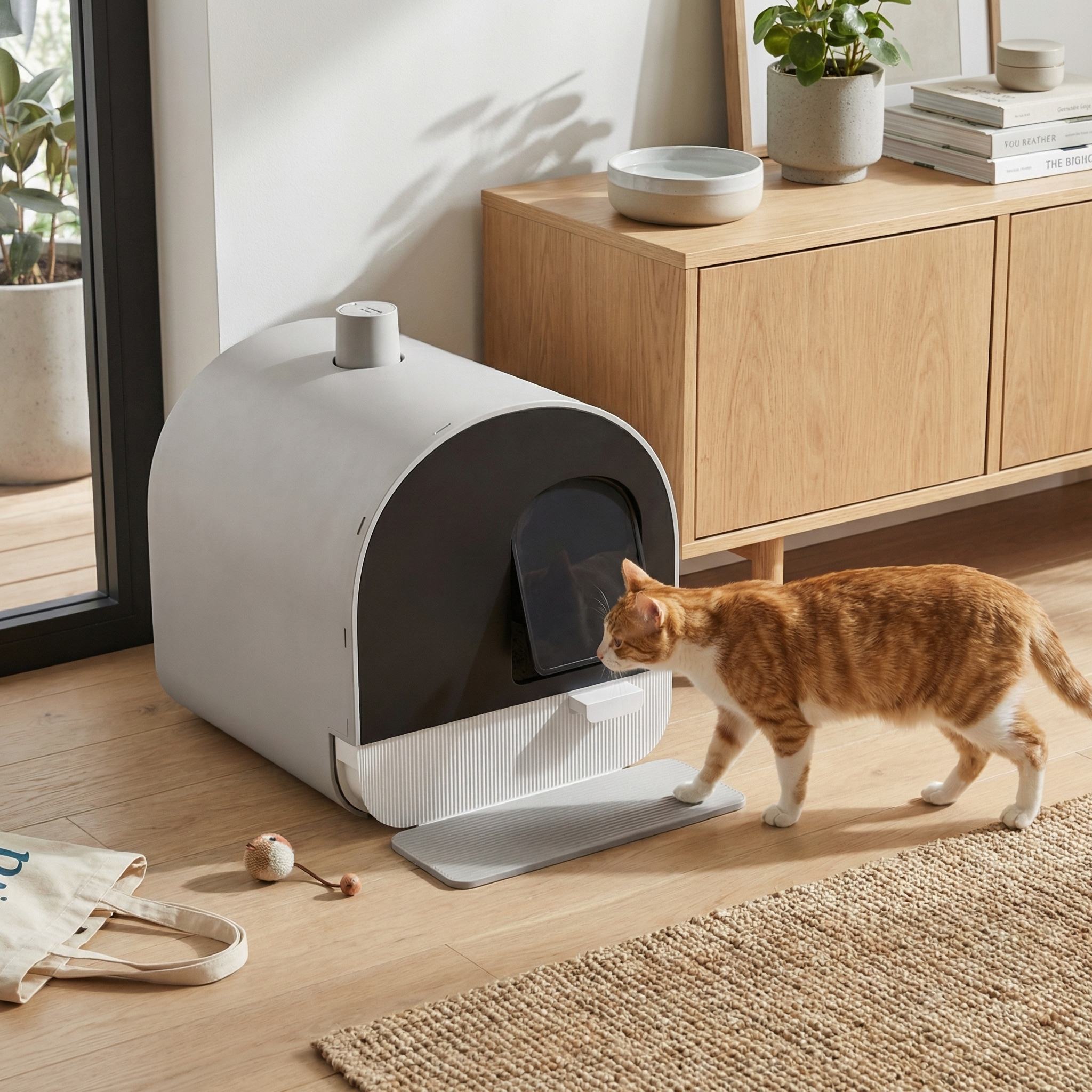 Maison de litière Mavia — Meuble discret pour chat