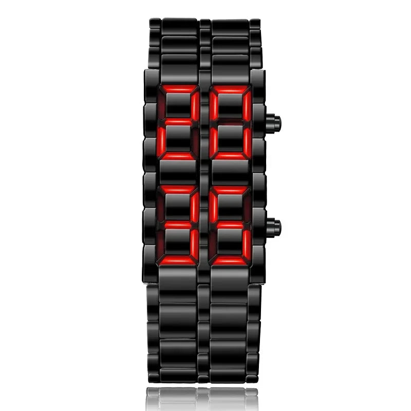 Montre Homme en Métal avec Affichage LED et Fonction Alarme | Élégante et Durable pour un Style Quotidien