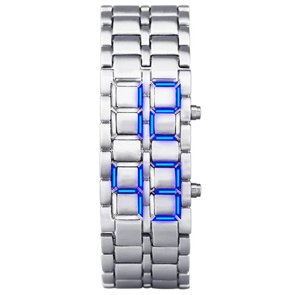 Montre Homme en Métal avec Affichage LED et Fonction Alarme | Élégante et Durable pour un Style Quotidien