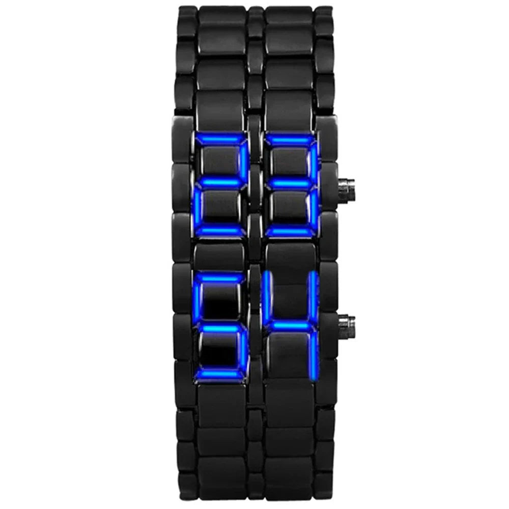 Montre Homme en Métal avec Affichage LED et Fonction Alarme | Élégante et Durable pour un Style Quotidien