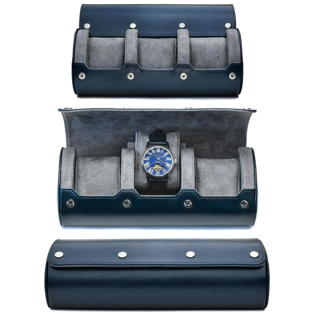 Organisateur de Montres | Étui de Voyage en Cuir PU avec 6 Fentes | Protection Optimale pour Collection de Montres