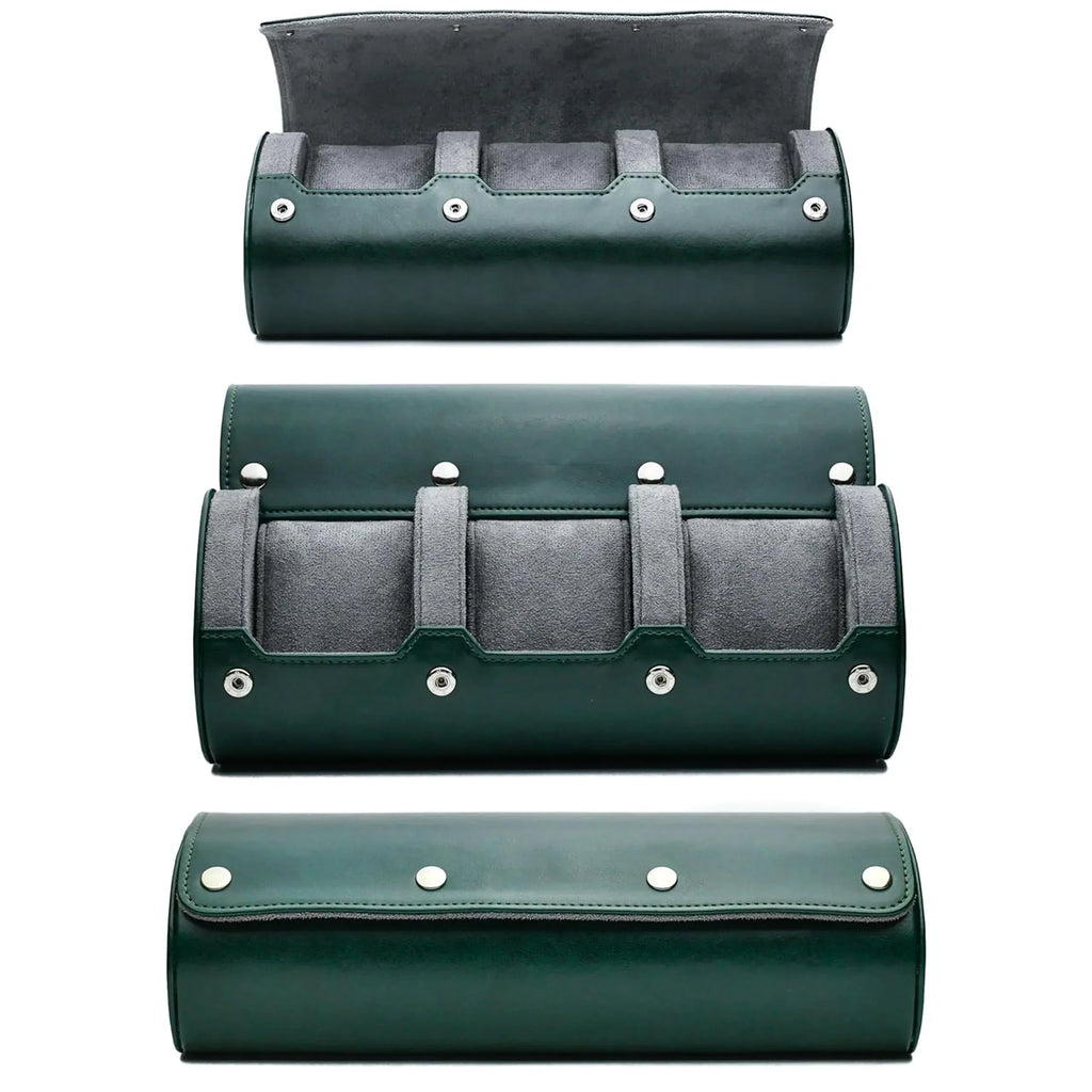 Organisateur de Montres | Étui de Voyage en Cuir PU avec 6 Fentes | Protection Optimale pour Collection de Montres