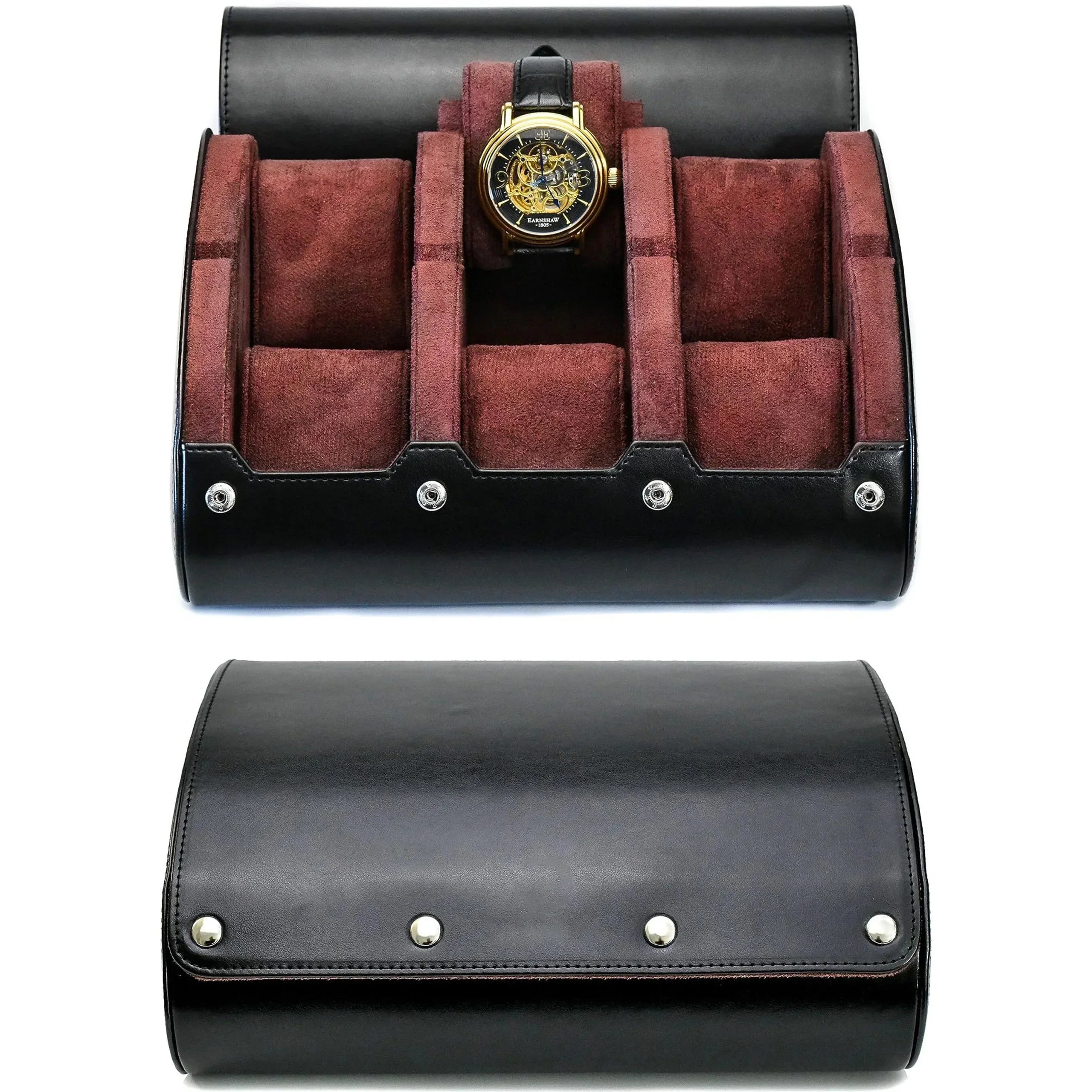 Organisateur de Montres | Étui de Voyage en Cuir PU avec 6 Fentes | Protection Optimale pour Collection de Montres