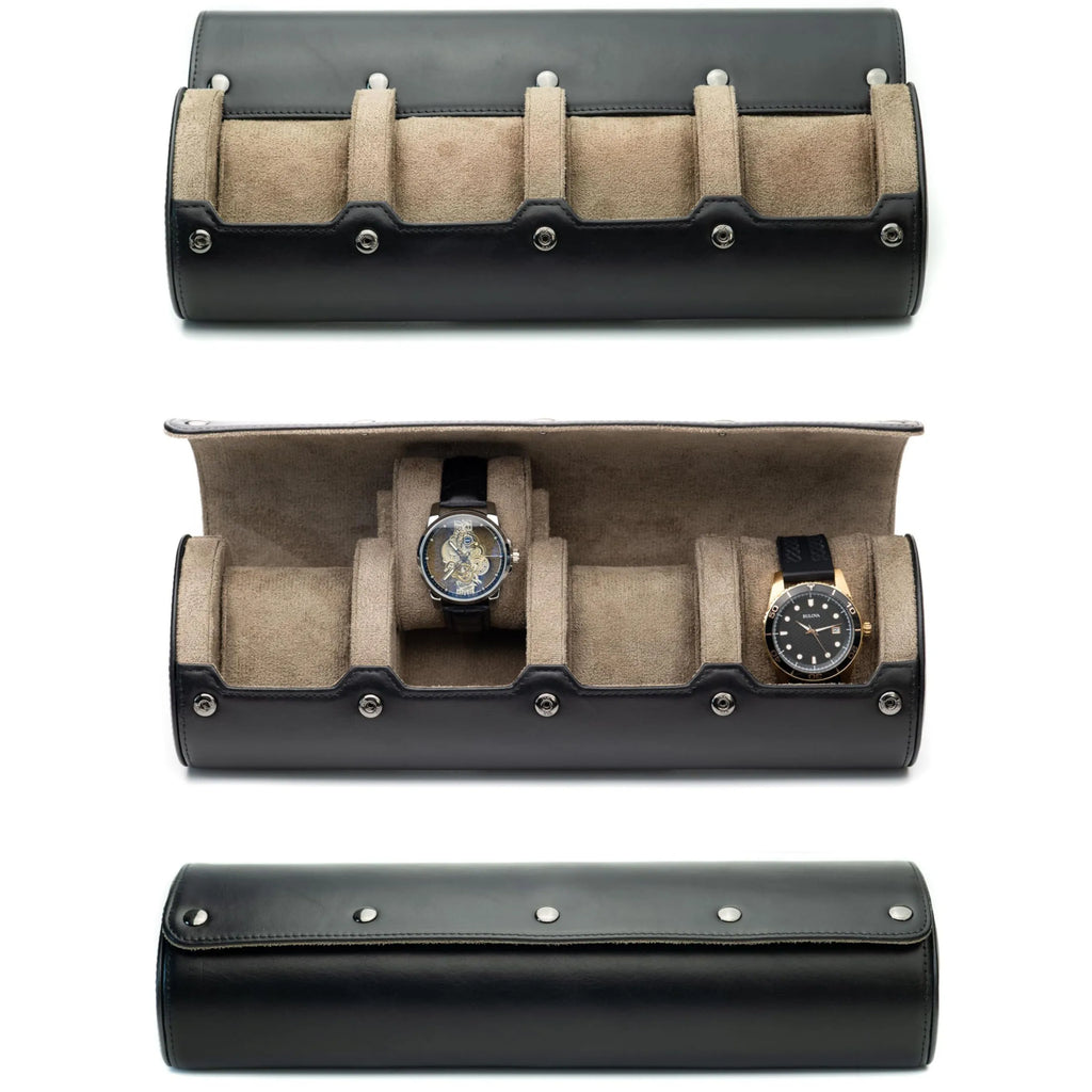 Organisateur de Montres | Étui de Voyage en Cuir PU avec 6 Fentes | Protection Optimale pour Collection de Montres