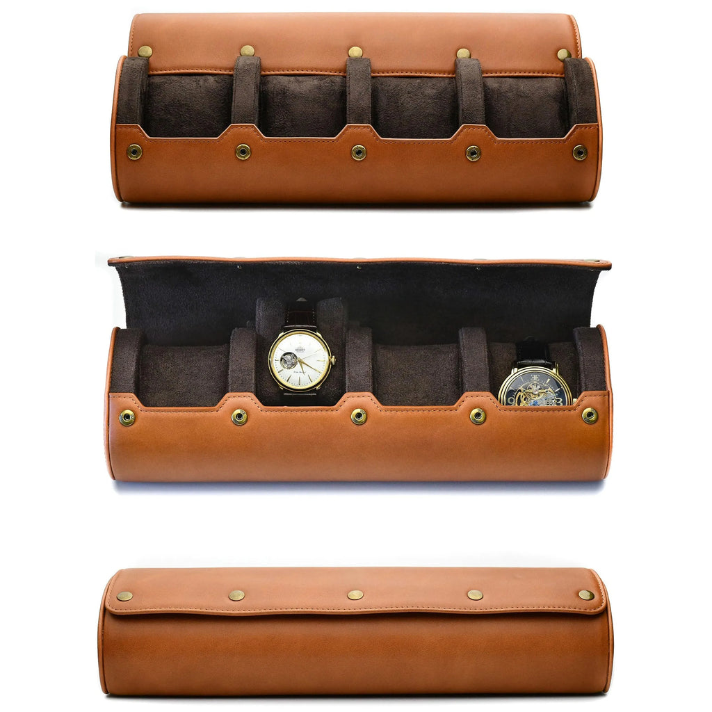 Organisateur de Montres | Étui de Voyage en Cuir PU avec 6 Fentes | Protection Optimale pour Collection de Montres
