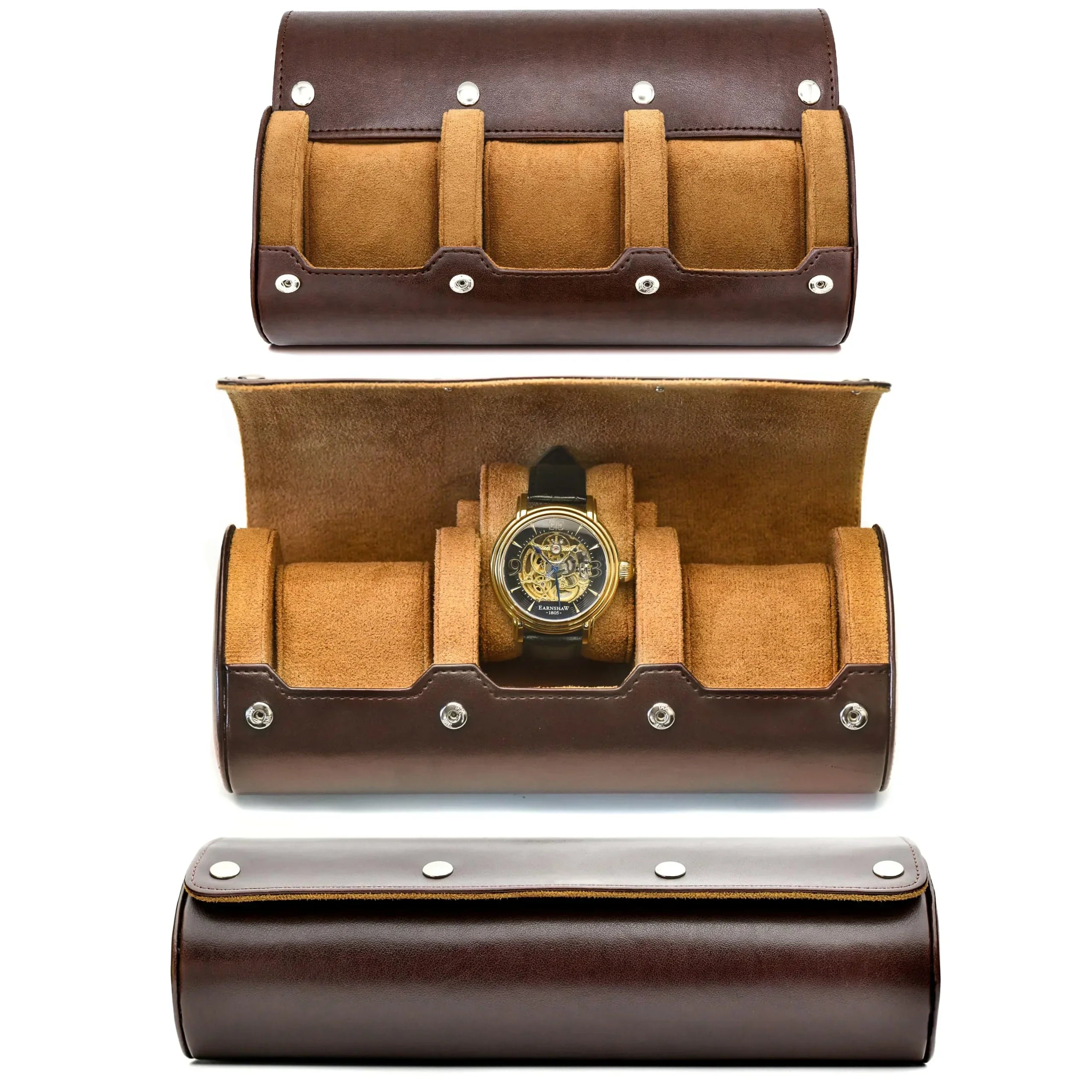 Organisateur de Montres | Étui de Voyage en Cuir PU avec 6 Fentes | Protection Optimale pour Collection de Montres
