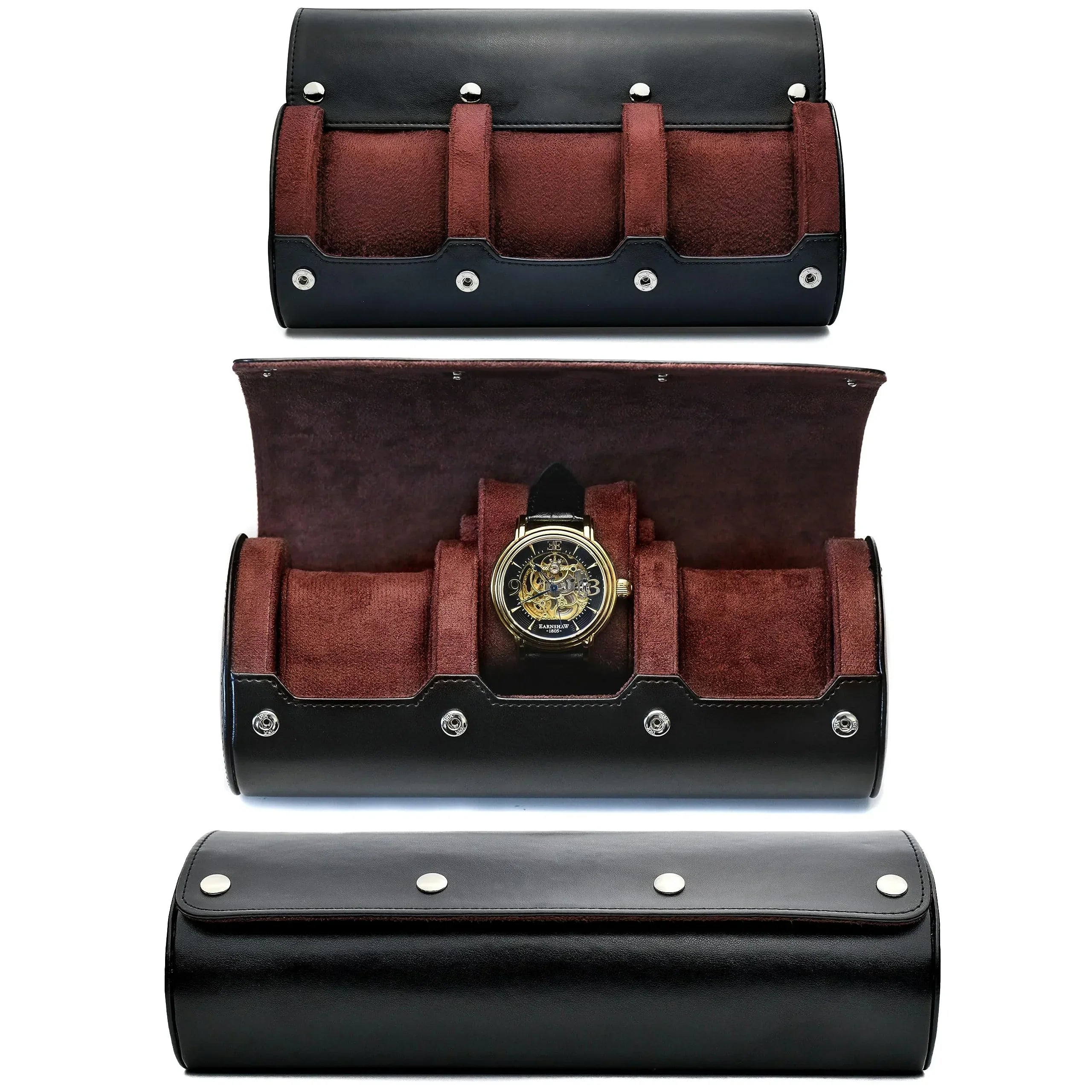 Organisateur de Montres | Étui de Voyage en Cuir PU avec 6 Fentes | Protection Optimale pour Collection de Montres