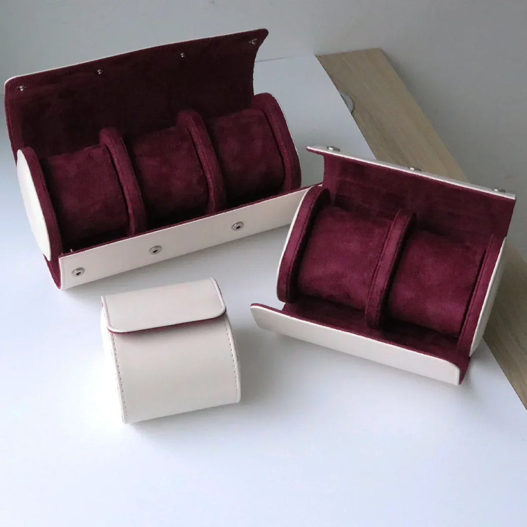 Organisateur de Montres en Cuir Vintage avec 3 Compartiments | Rangement Élégant pour Voyager et Protéger vos Montres