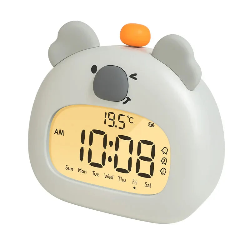 Réveil LED pour Enfants | Horloge Numérique avec Veilleuse et Affichage de Température | Chargement USB Type C pour un Sommeil Apaisé